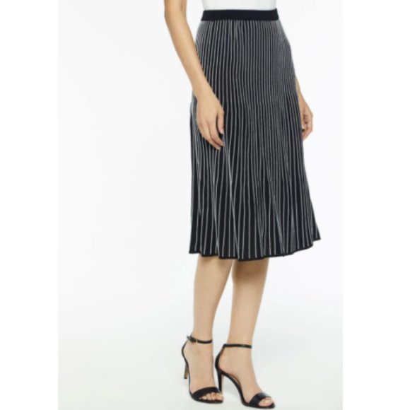 Anthropologie Dresses & Skirts - Lapis Striped Knit Midi Skirt